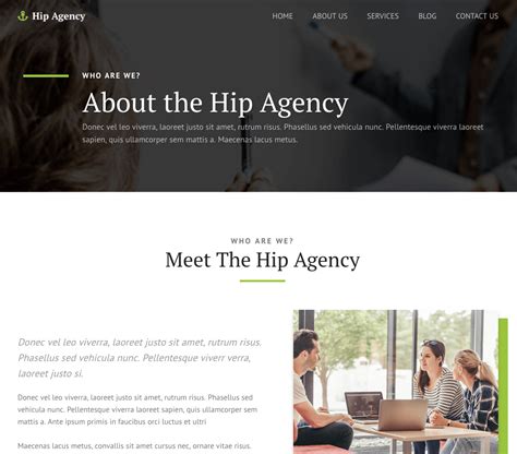 Hip Agency About Page The Landing Factory