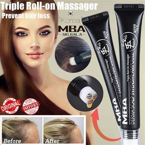 Korea Mba Mobala Hair Growth Derma Scalp Intensive Ampoule Triple Roll