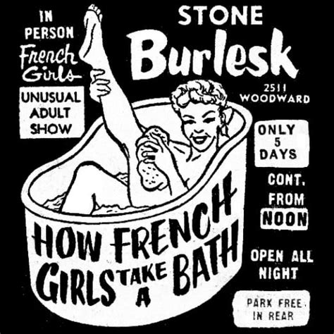 stone burlesk — how french girls take a bath [poster]