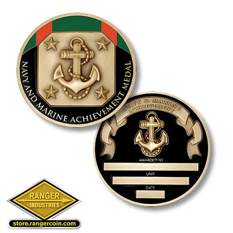 Navy And Marine Achievement Medal Coin Engravable Ranger Coin Store