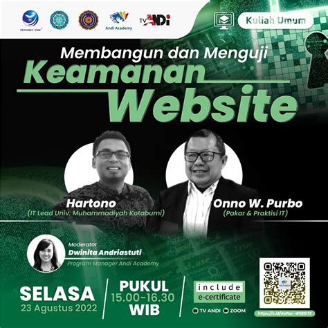 Hartono Menjadi Narasumber Cyber Security Bersama Pakar It Indonesia