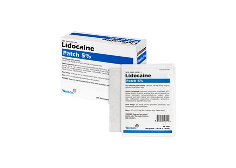 Teva Lidocaine Patch 5 30bx Professional Medical Warehouse Inc