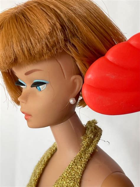 Pretty Vintage Titian American Girl Barbie In 9582 Aqua And Gold Halter Dress Ebay