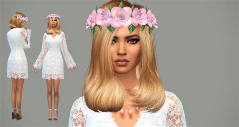 Marigold Sims 4 Flower Crown Ruffles And Rosettes
