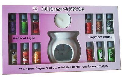 Pcs OIL BURNER GIFT SET WITH FRAGRANCE OILS AROMA THERAPY OIL DIFFUSER UK EBay