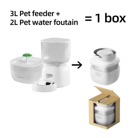 Petwant Petwant Custom Automatic Pet Feeder And Water Fountain Combo