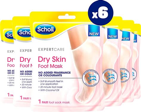 Scholl Expertcare Dry Skin Foot Mask Nourishing Foot Mask With Coconut Oil Urea And Shea