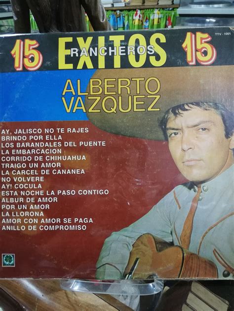 Lp Alberto Vazquez 15 Exitos Rancheros Ttv 1001 Libreria Atlas