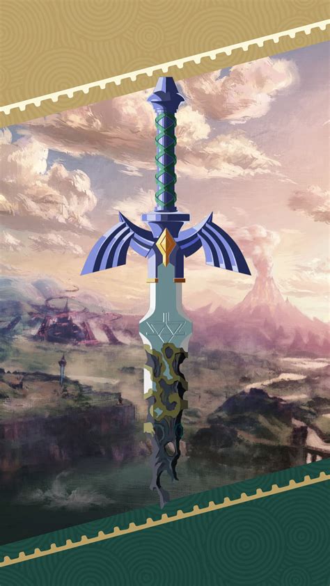 the legend of zelda tears of the kingdom master sword version 2 wallpaper cat with monocle