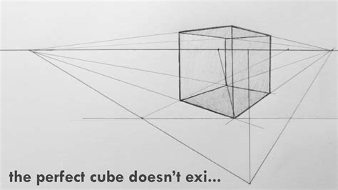 How To Draw A Perfect Cube Youtube