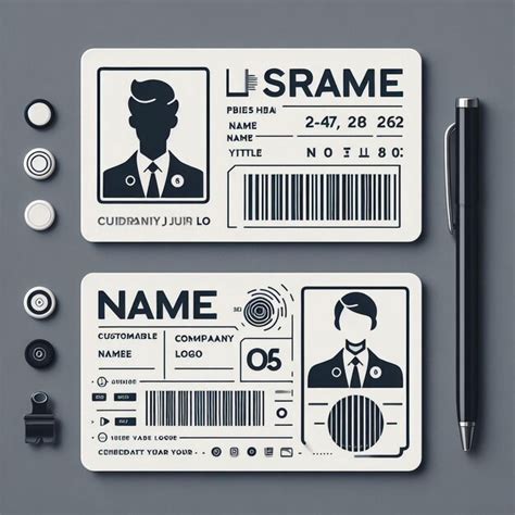 Premium Photo Flat Man Driver License Plastic Card Template Id Card