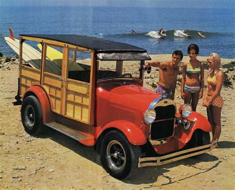 Old Ford Woodie Surf Wagon Woody Wagon Wagons Station Wagon Cars