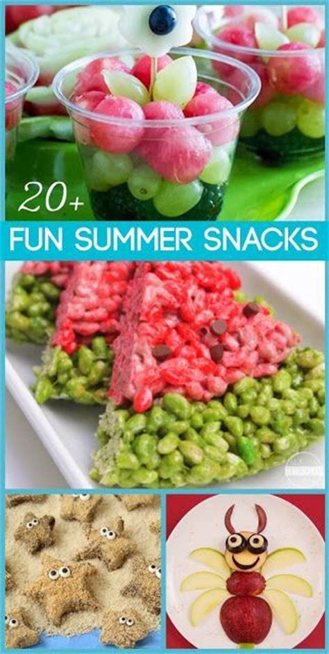 20 Fun Summer Snacks For Kids So Many Fun Clever And Doable Ideas