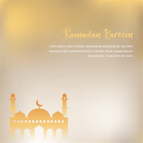 Minimal Modern Luxury Ramadan Kareem Greeting Post Card And Template