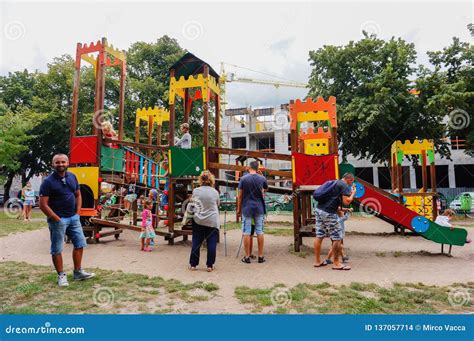 People And Playground Editorial Stock Image Image Of Climb 137057714