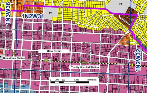 Hillsboro Downtown Map Plannersweb