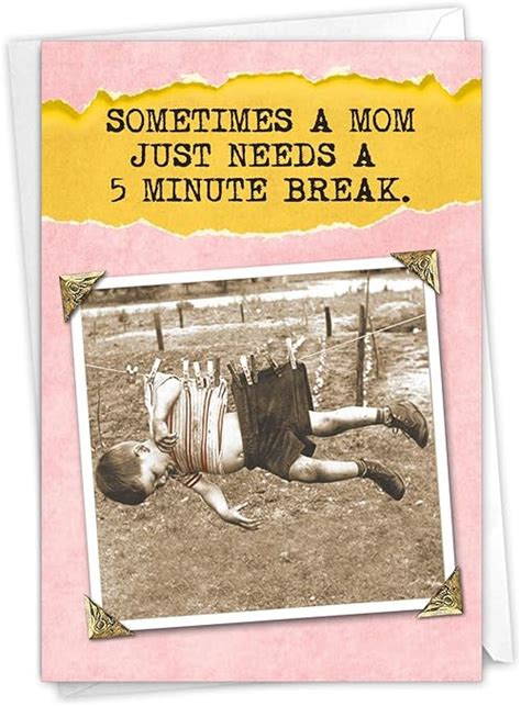 Nobleworks Funny Mothers Day Card With Envelope Loving Humor Greeting Card For