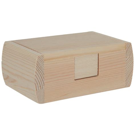 Wood Rectangle Box With Hinged Lid | Hobby Lobby | 919936