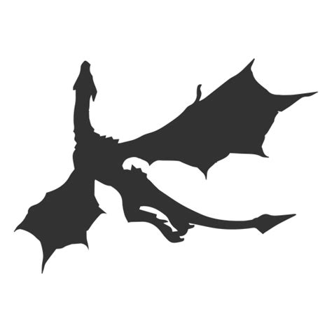 Dragon Flying Silhouette Transparent Png And Svg Vector File