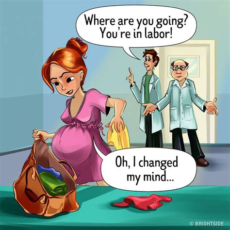 14 Illustrations About How Hard The Life Of A Pregnant Woman Is Pregnant Cartoon