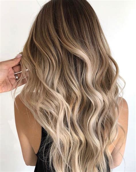 A Blonde Balayage For The Ages Neutral Light Brown Root Shade Fading