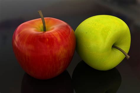 Apples Modelled Textured And Rendered In 3dsmax Textures Created In