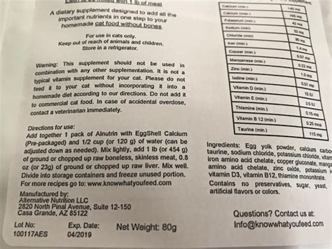 Homemade cat food gives you control over what you feed kitty. Using Alnurtin + Calcium For Homemade/commercial Mix Diet ...