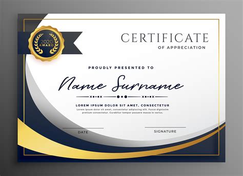 Certificate Background Vector At Getdrawings Free Download