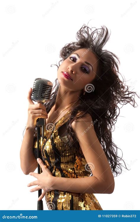 Pop Star Singer Stock Image Image Of Lips Girl Perform 11027359