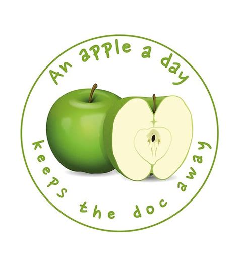 An Apple A Day Keeps The Doctor Away Posters By Soccergermany Redbubble