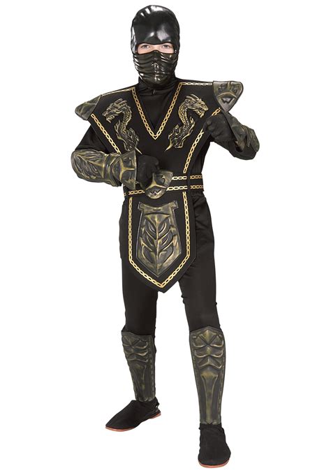 Boys Gold Dragon Warrior Ninja Costume Scorpion Costume Ideas Ninja