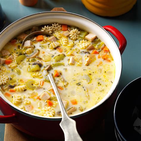 Creamy Vegetable Turkey Soup Recipe | Taste of Home