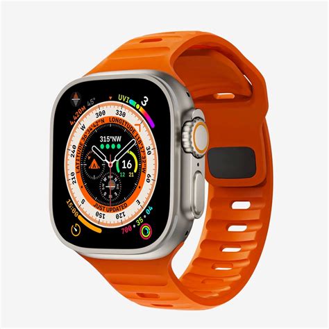 Orange Silicon Sport Strap For Apple Watch Strap Laboratory Australia