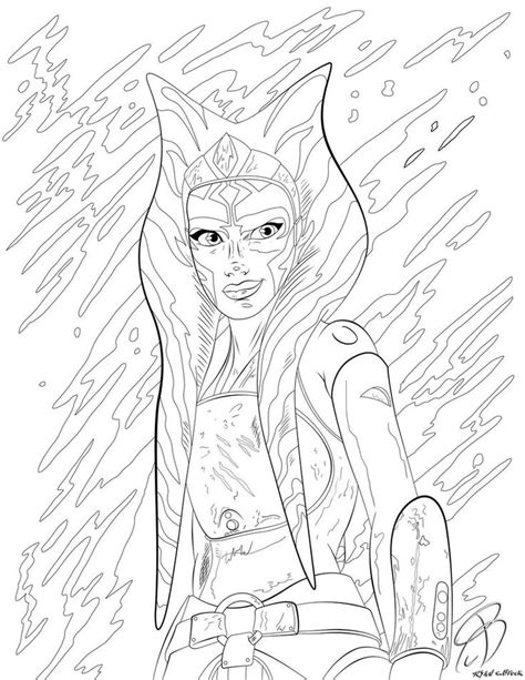 Click the ahsoka tano coloring pages to view printable version or color it online (compatible with ipad and android tablets). Coloring Pages - Ahsoka Tano by RCBrock | Star wars art, Star wars ahsoka