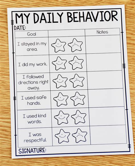 Behaviour Management Printable Reward Charts