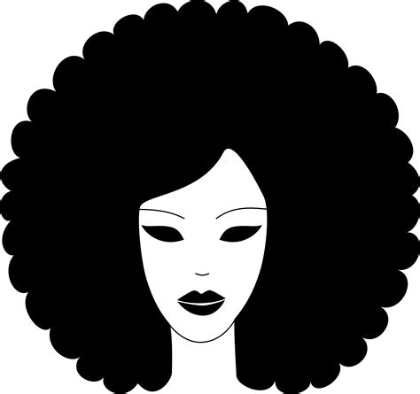 African American Female Silhouette Clip Art Afro Png Download 898