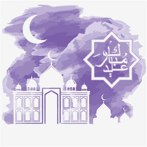 When a courteous greeting is offered you, meet it with a greeting still more courteous, or at least of equal courtesy. Eid Al Adha Greeting With Mosque And Watercolor Background ...