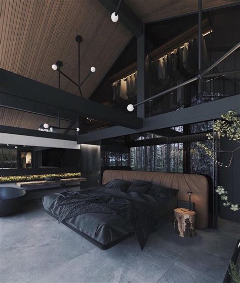 This Dark Themed Bedroom In 2020 Home House Design Luxurious Bedrooms