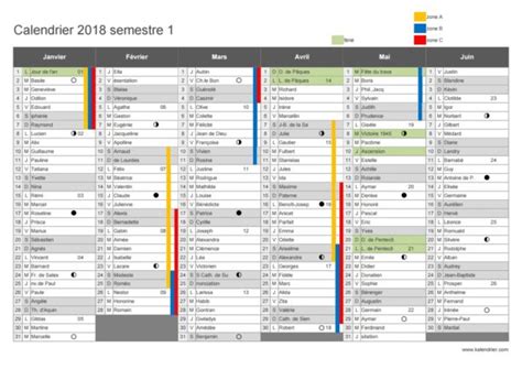 Le Calendrier Scolaire 2017 2018 à Imprimer