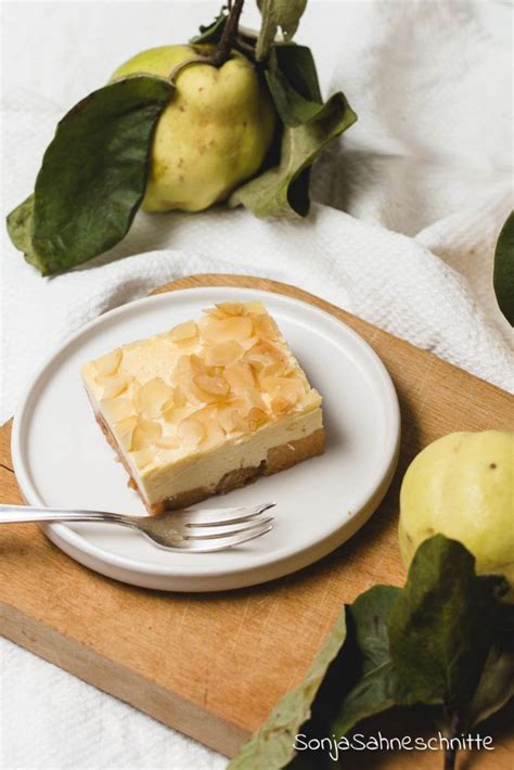 Einfacher Quitten-Kuchen mit Quark und Mandeln