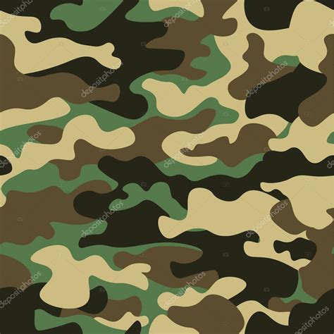 Camouflage Seamless Pattern Background Classic Clothing Style Masking