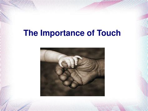 Ppt The Importance Of Touch Powerpoint Presentation Free Download