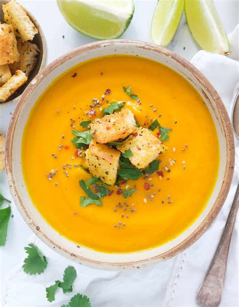 Creamy Carrot Ginger Soup Recipe Cart