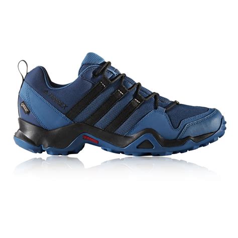 These men's outdoor terrex shoes offer a very versatile design that adapts to any terrain. Adidas Terrex AX2R Mens Blue Gore Tex Waterproof Walking ...