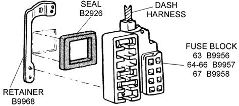 Fuse Block And Related Diagram View Chicago Corvette Supply