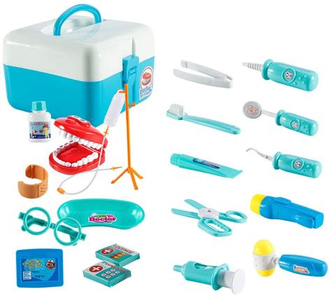 Dentist Doctor Kit Toy For Kids 20 Pcs Pretend Play Dentist Tools