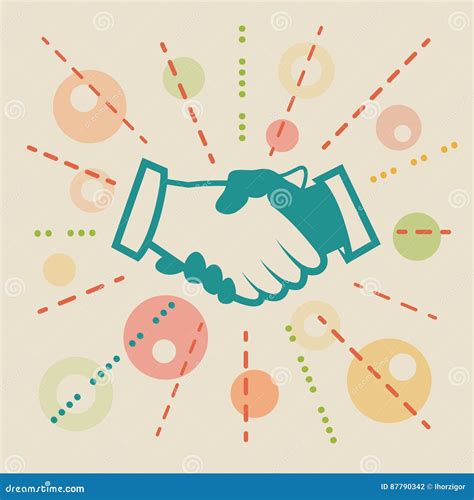 handshake concept business illustration stock vector illustration of employment agree 87790342