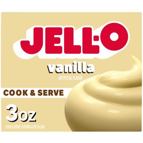 Jell O Cook And Serve Vanilla Pudding And Pie Filling Mix 3 Oz King Soopers