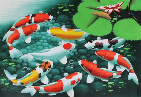 9 Koi Fish Painting At Explore Collection Of 9 Koi