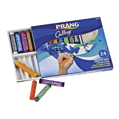 Prang Sketcho Oil Pastel Crayons Assorted Colours Box Of 24 Grand And Toy